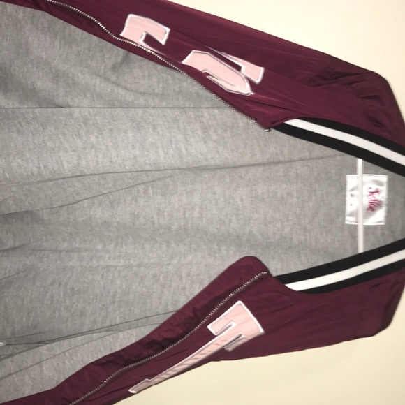 MAROON/BURGUNDY RAIN JACKET FROM JUSTICE BRAND NEW - Picture 7 of 7